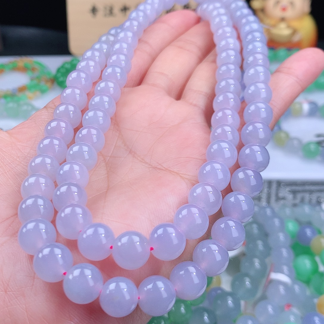 翡翠手链未镶嵌卡9mm