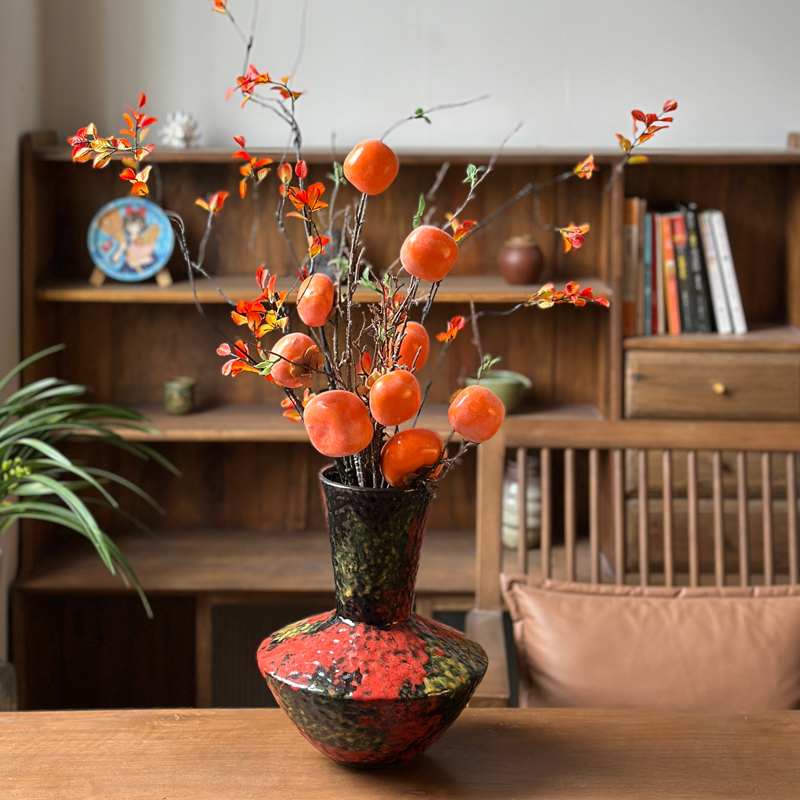 景德镇高端陶瓷花瓶摆件现代简约干花水培花器客厅插花禅意摆设