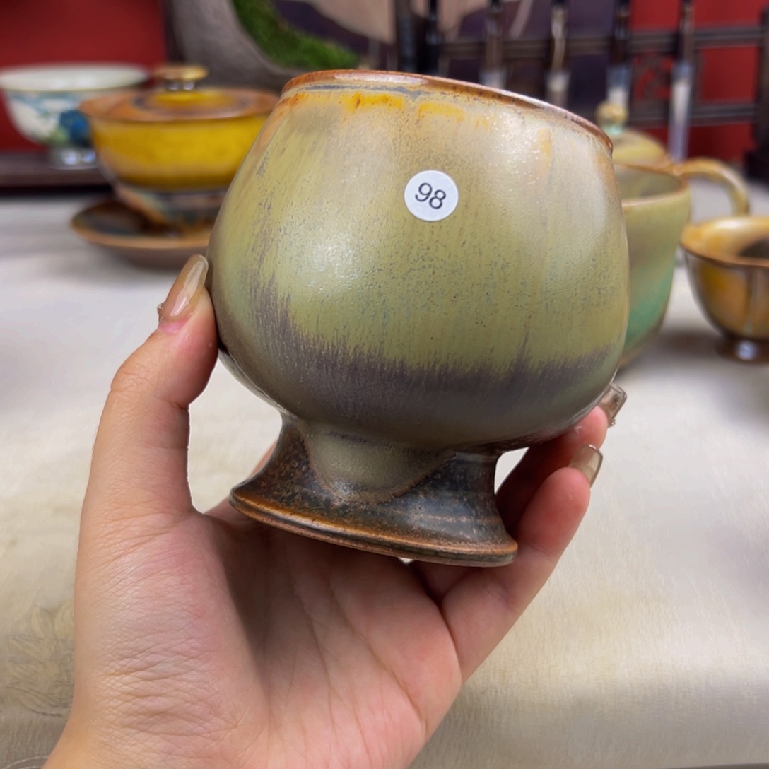 杯子纯手工柴烧主人杯