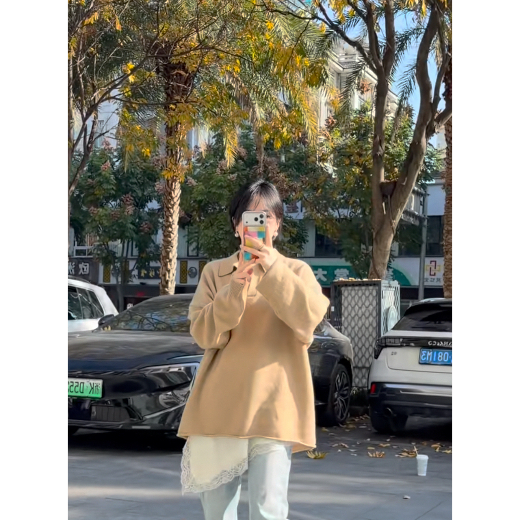 2 Azzony LQ plol领羊毛慵懒风毛衣 XY12171 新款 NEW