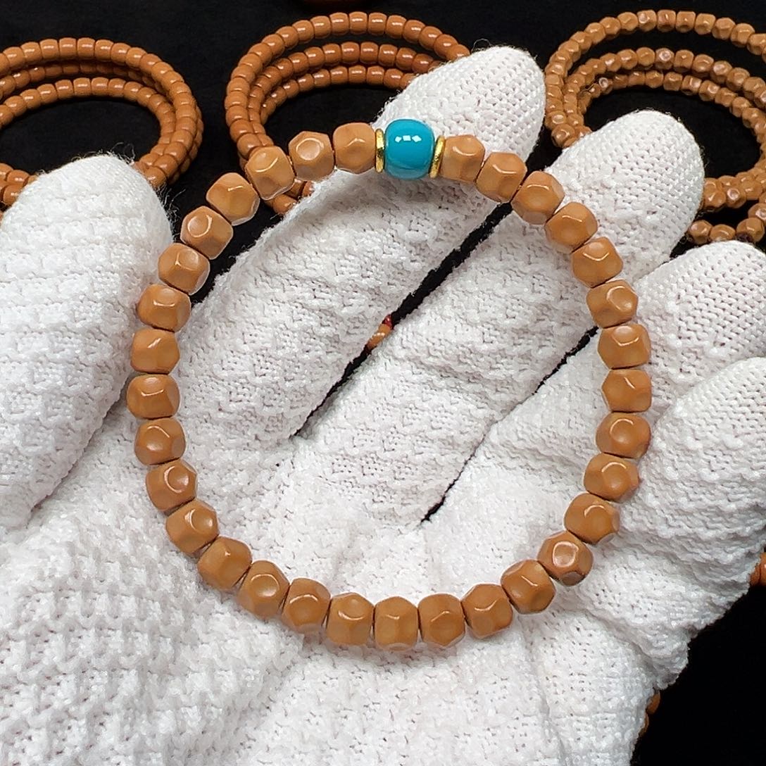 橄榄核手串/手链橄榄核尖老挝无相单圈7.0