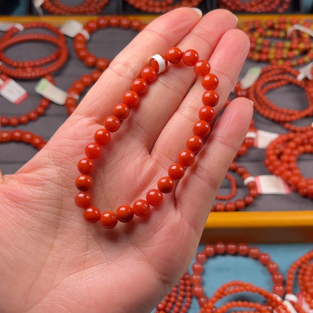 未镶嵌南红玛瑙手链C****）芳6