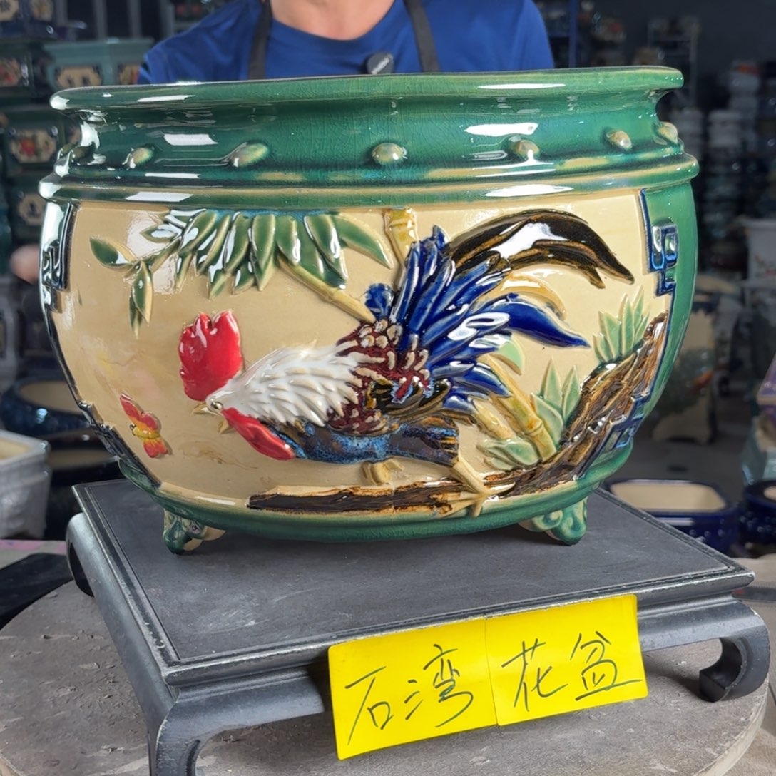 一风堂石湾花盆 内26*20