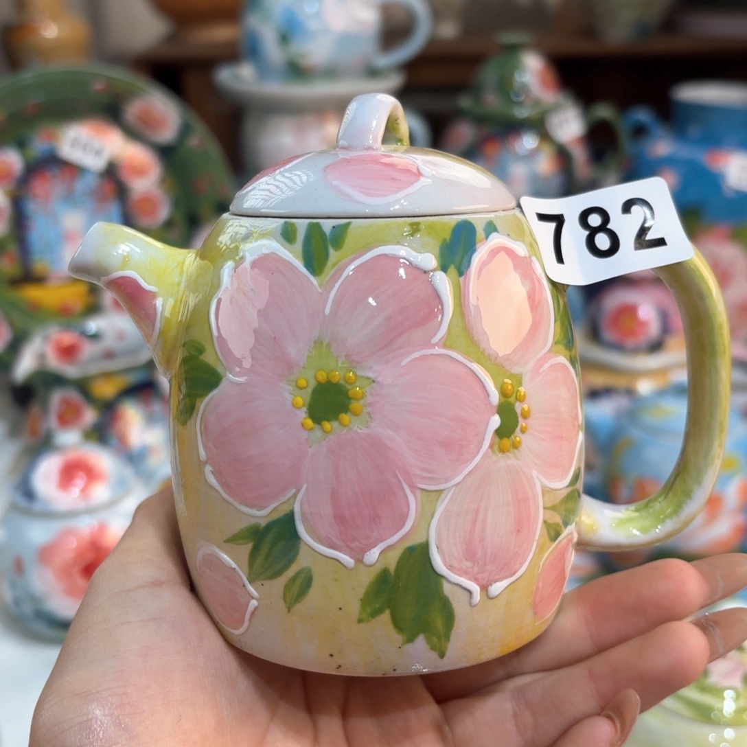 景德镇手绘高温釉下彩陶瓷茶具