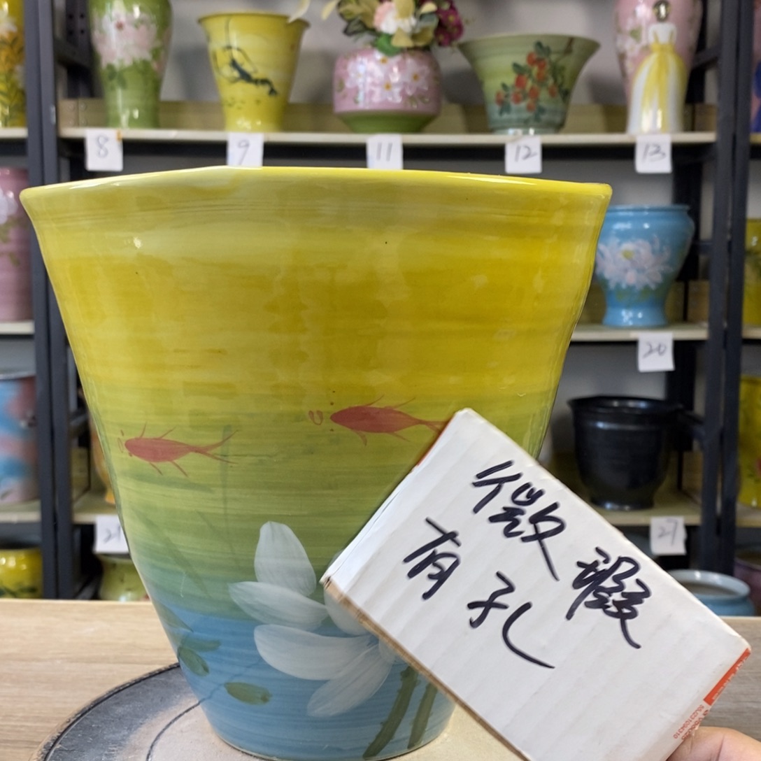 景德镇手工手绘陶瓷花盆