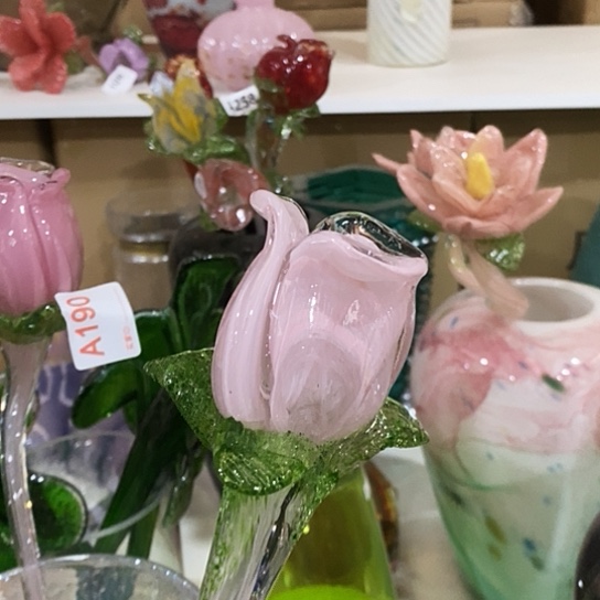 琉璃花瓶高50厘米宽6厘米