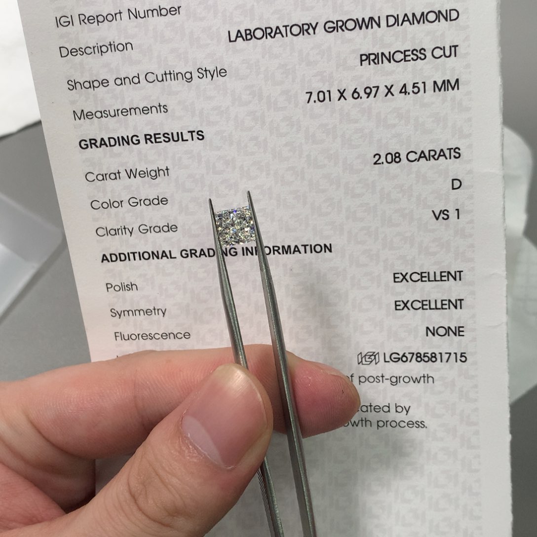 实验室培育钻石裸石未镶嵌