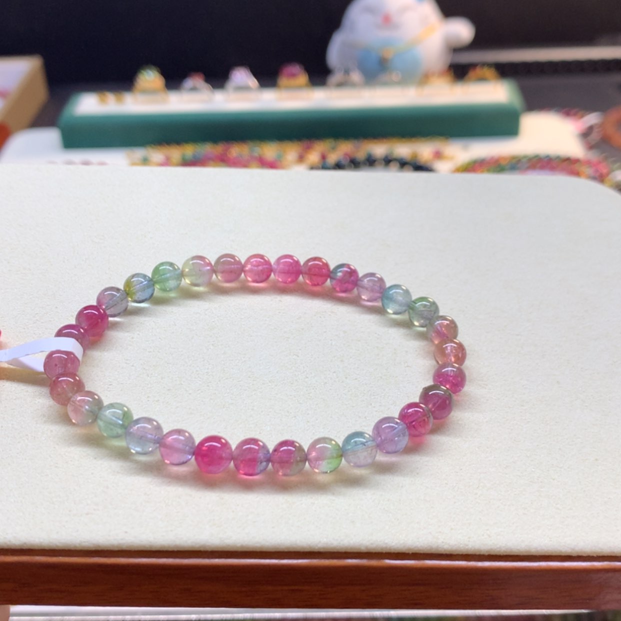 【闪购商品】碧玺手串未镶嵌H**烈梦幻西瓜6mm