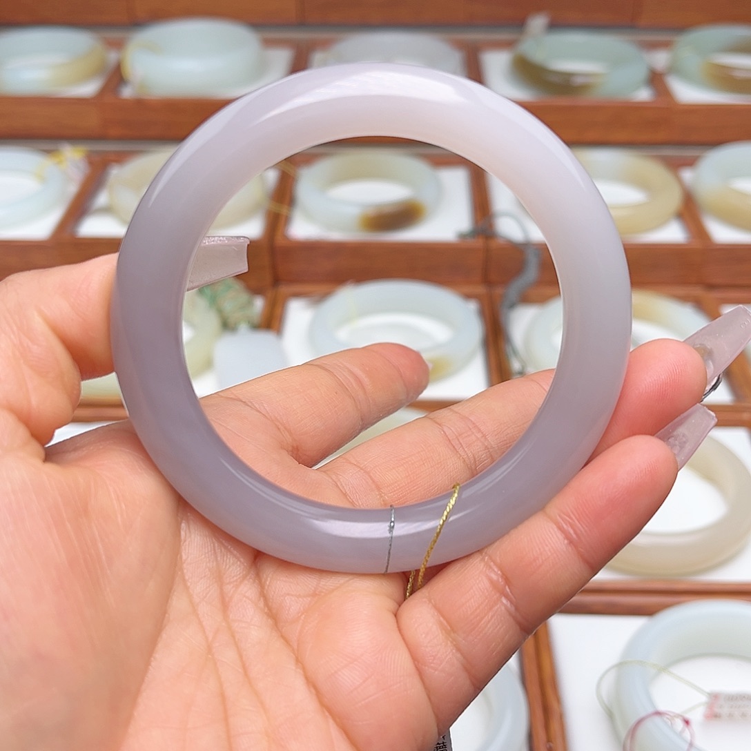 和田玉手镯未镶嵌60