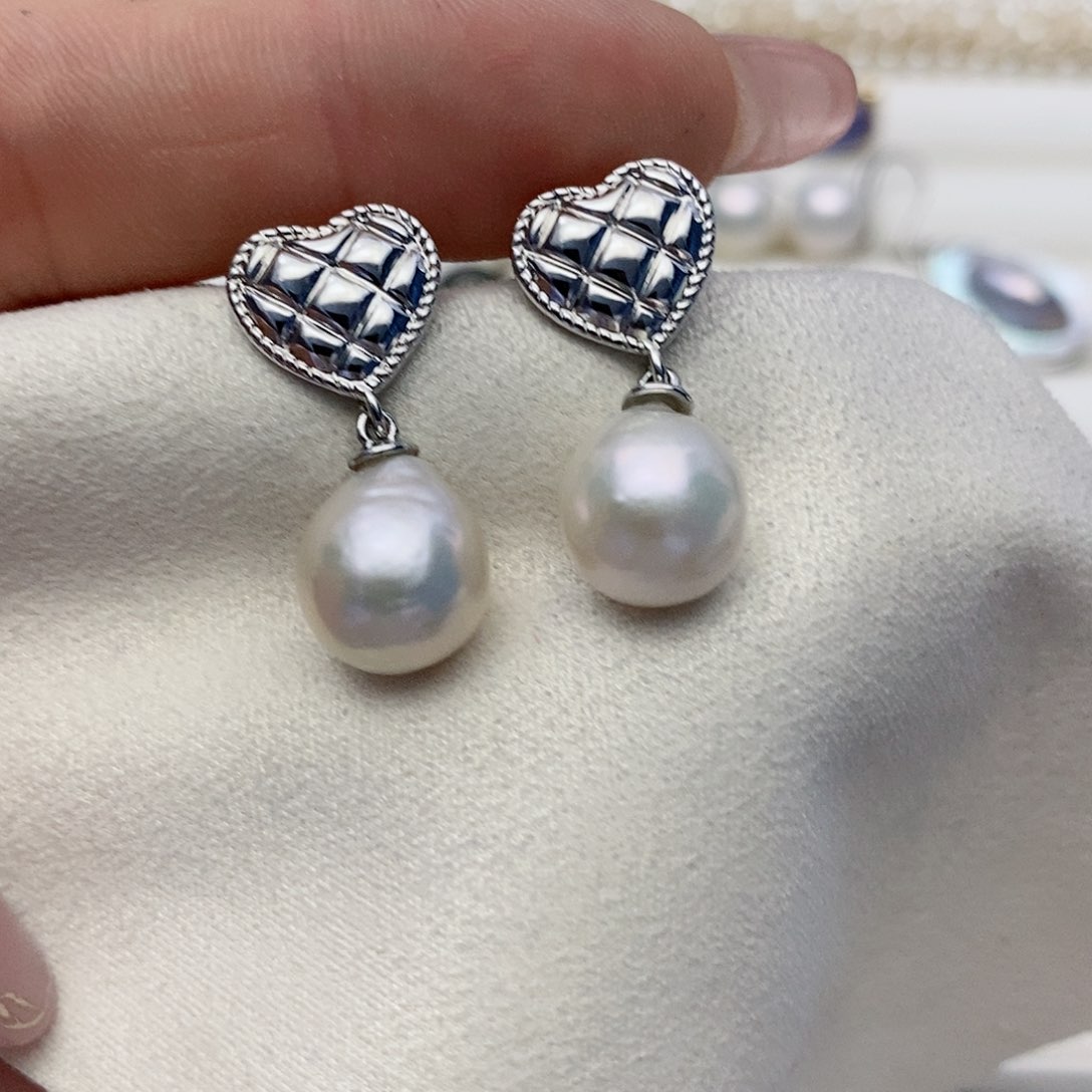 【闪购商品】淡水珍珠耳饰银S925镶嵌106