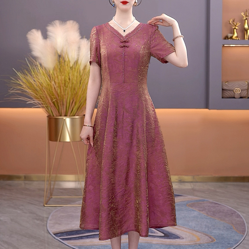 夏新款百搭气质时尚中长款连衣裙【960#】