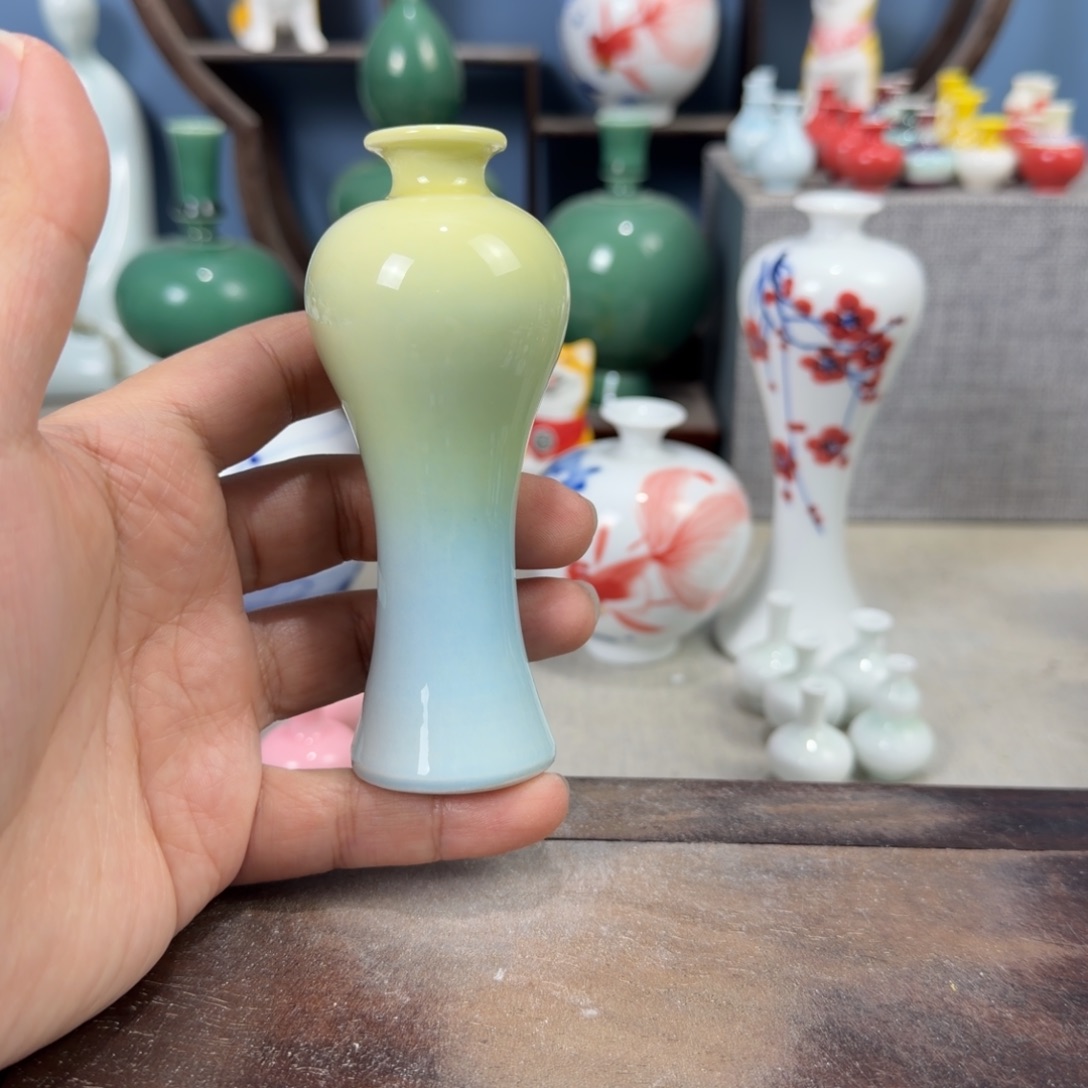 陶瓷手工小花器摆件