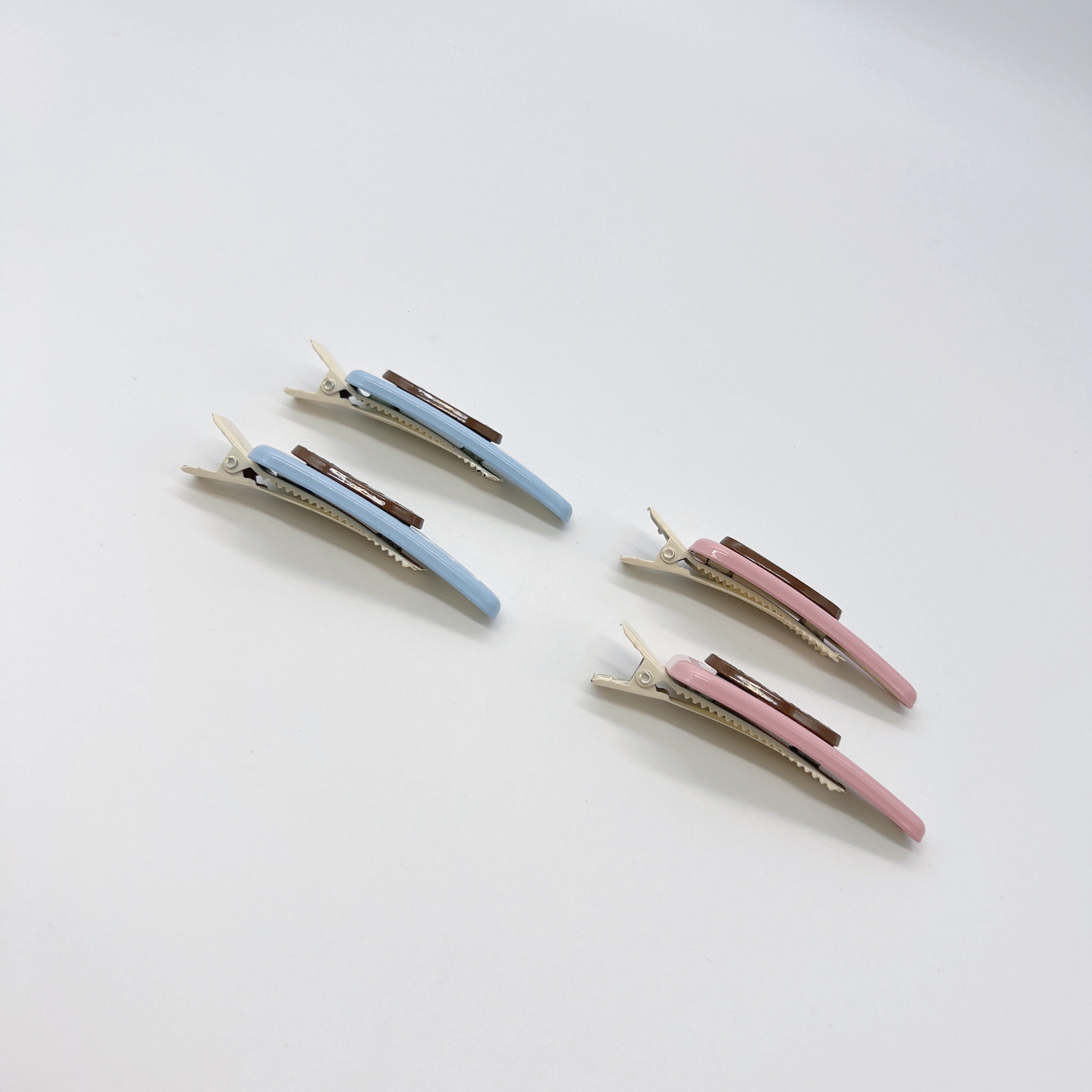 Mi33  三角金属扎线边字母鸭嘴夹 Y07062C3-5 