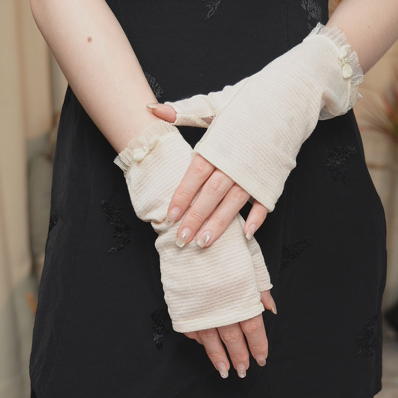 we-image 高档时尚优雅春夏秋薄款防紫外线手套