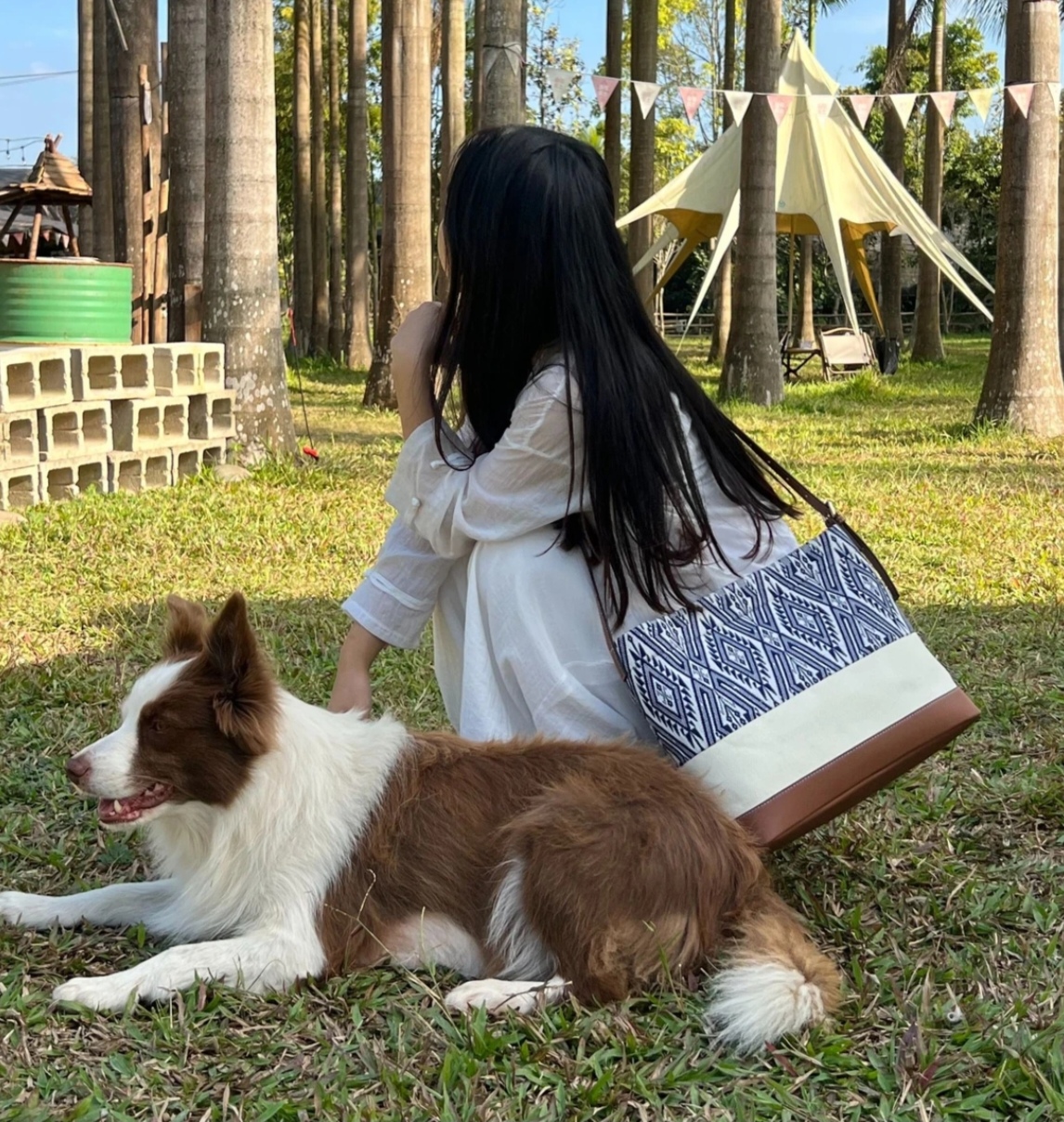 傣族纯手工织锦拼接水桶包大容量单肩包休闲百搭复古