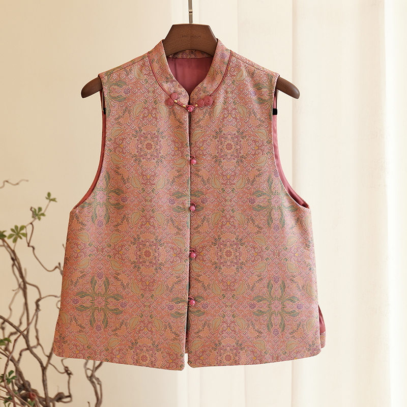 『月华』新中式桑蚕丝秋冬时尚马甲DGWQ3322