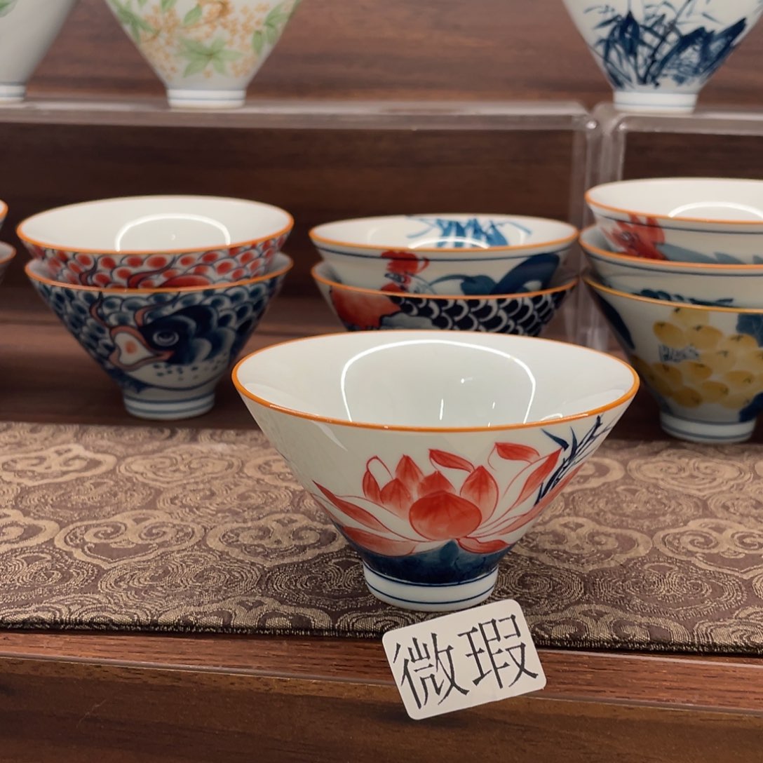 微瑕釉下彩纯手绘