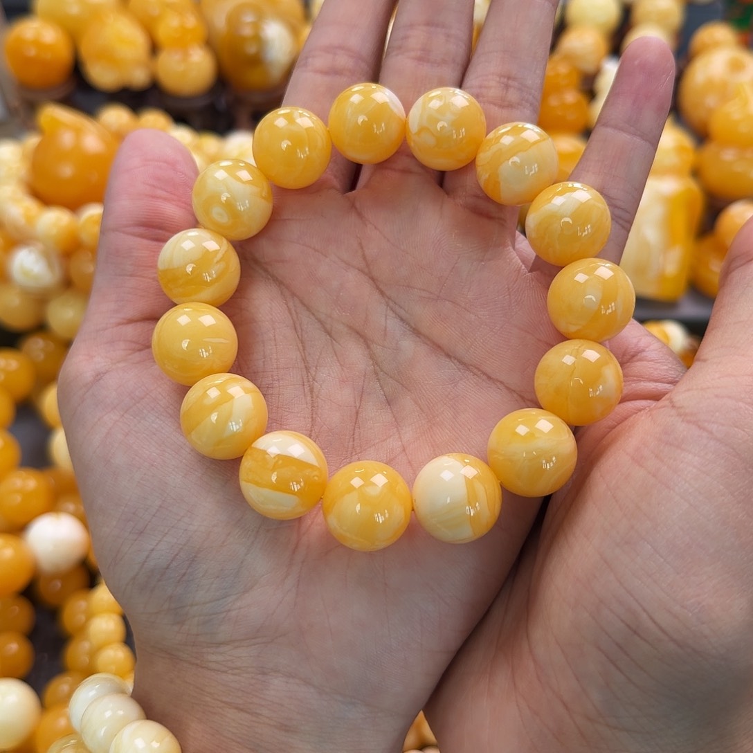 琥珀未镶嵌珠宝奇石16mm同料