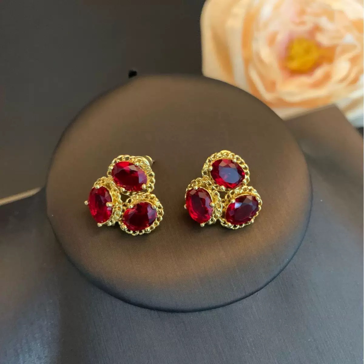 铜合金仿水晶耳饰 【3899】Emily Vintage珍藏款