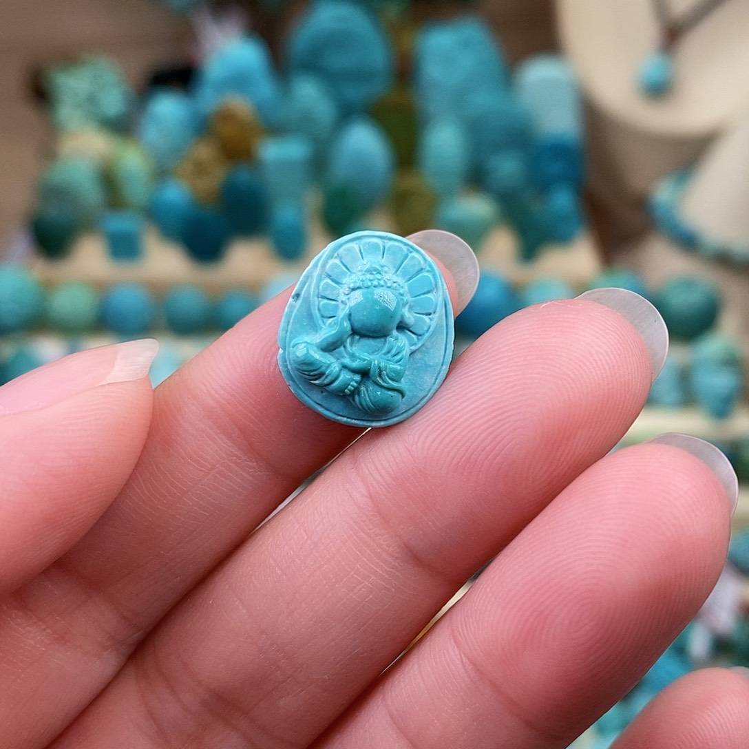 绿松石珠宝奇石未镶嵌