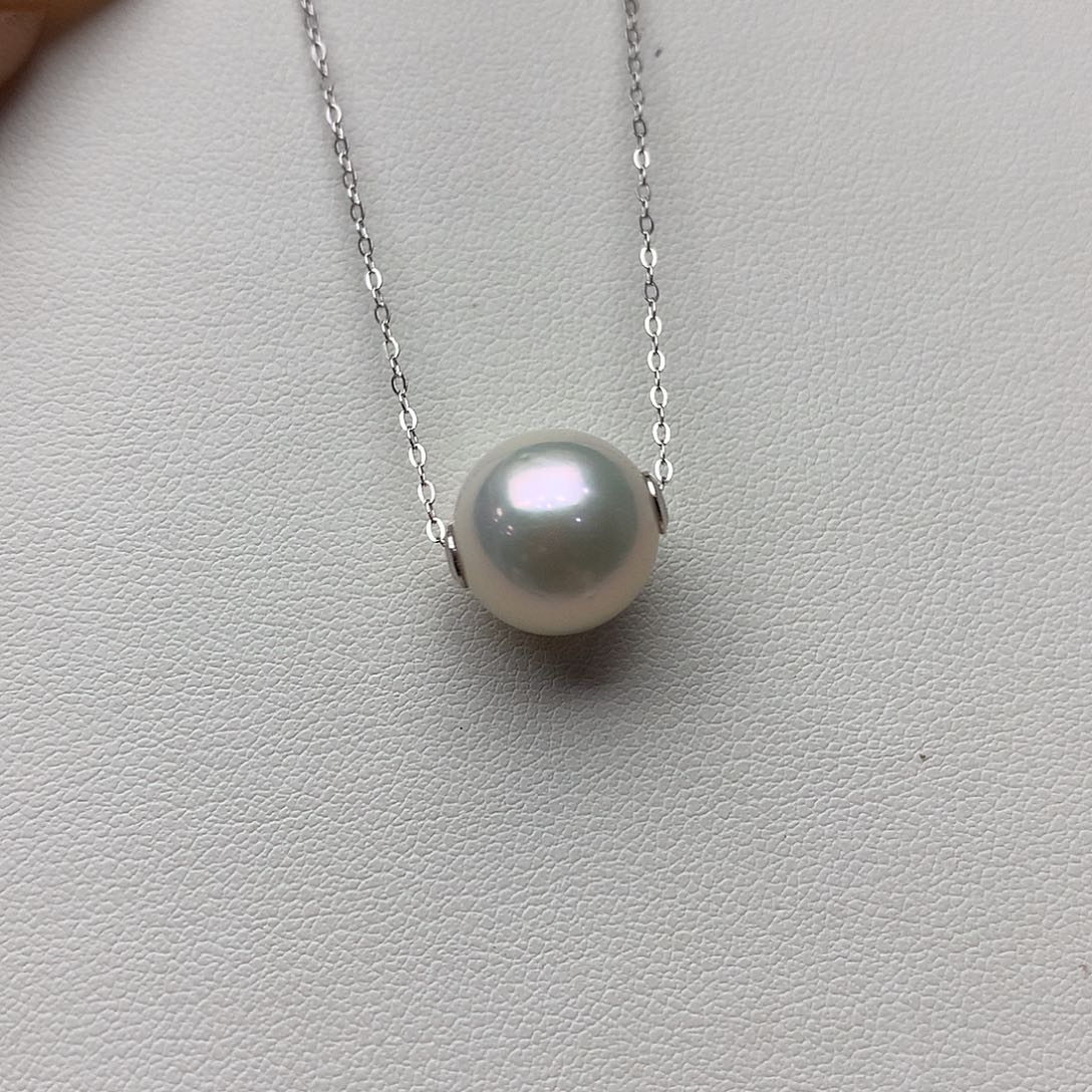 淡水珍珠颈饰银S925镶嵌