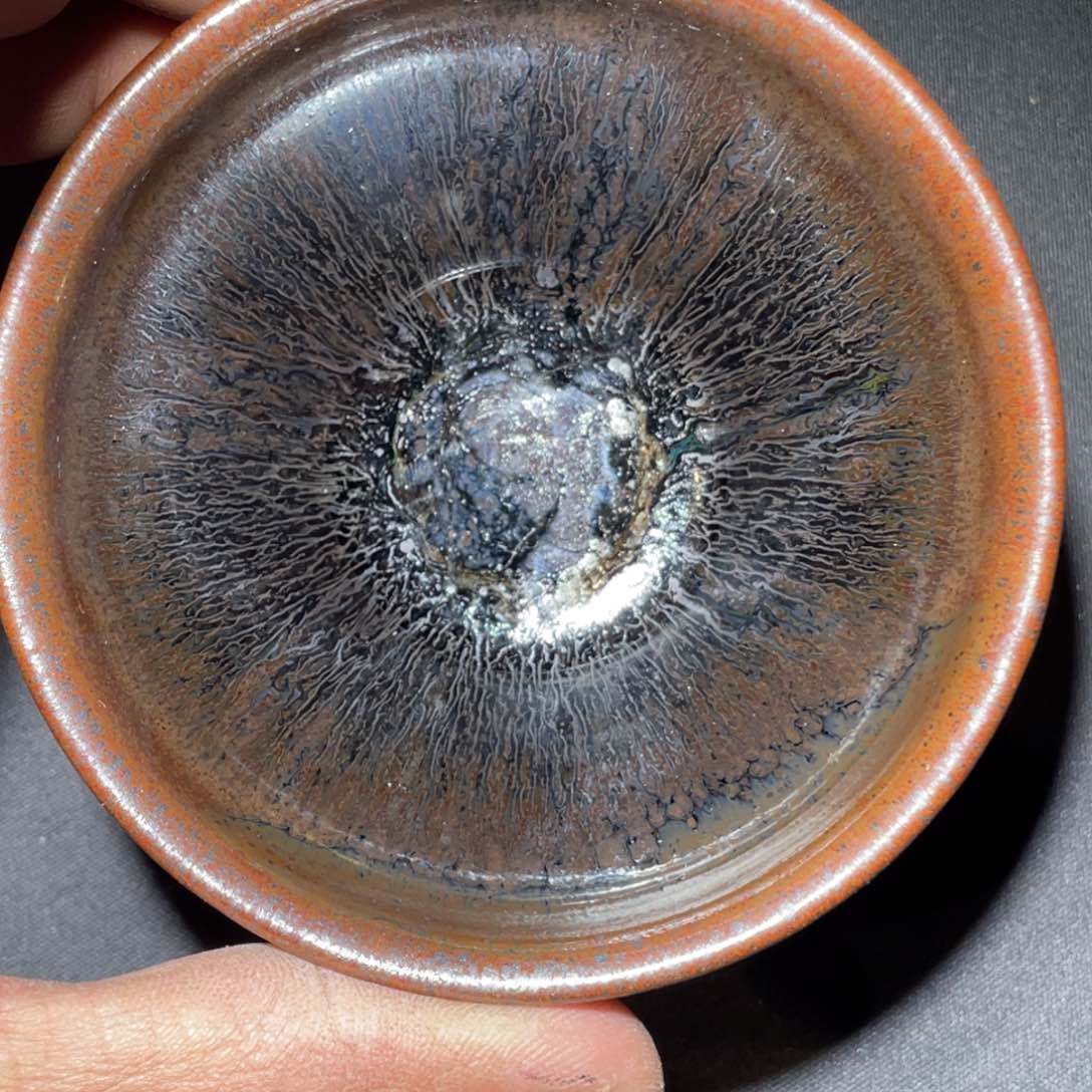 茶盏龙窑柴烧老黄甄选52