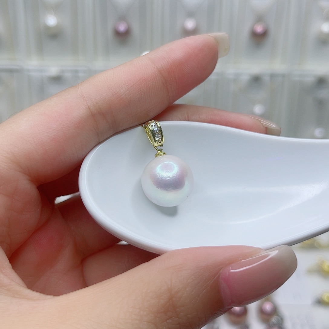 淡水珍珠未镶嵌吊坠(赠链)