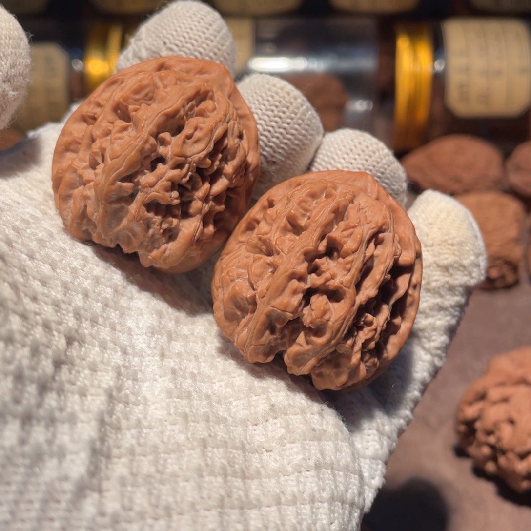 把件文玩核桃35蓟县红