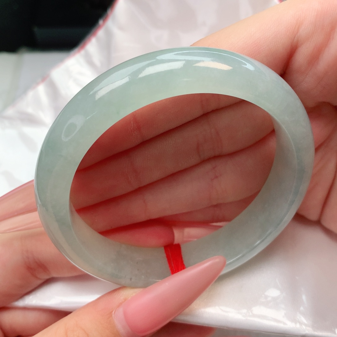 未镶嵌手镯翡翠正圈57