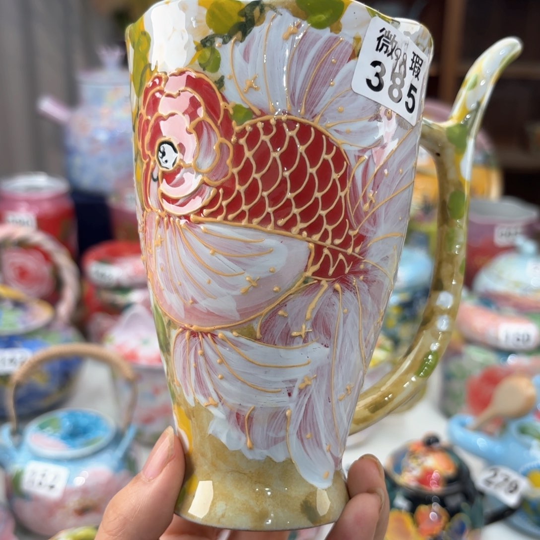 景德镇手绘高温釉下彩陶瓷茶具