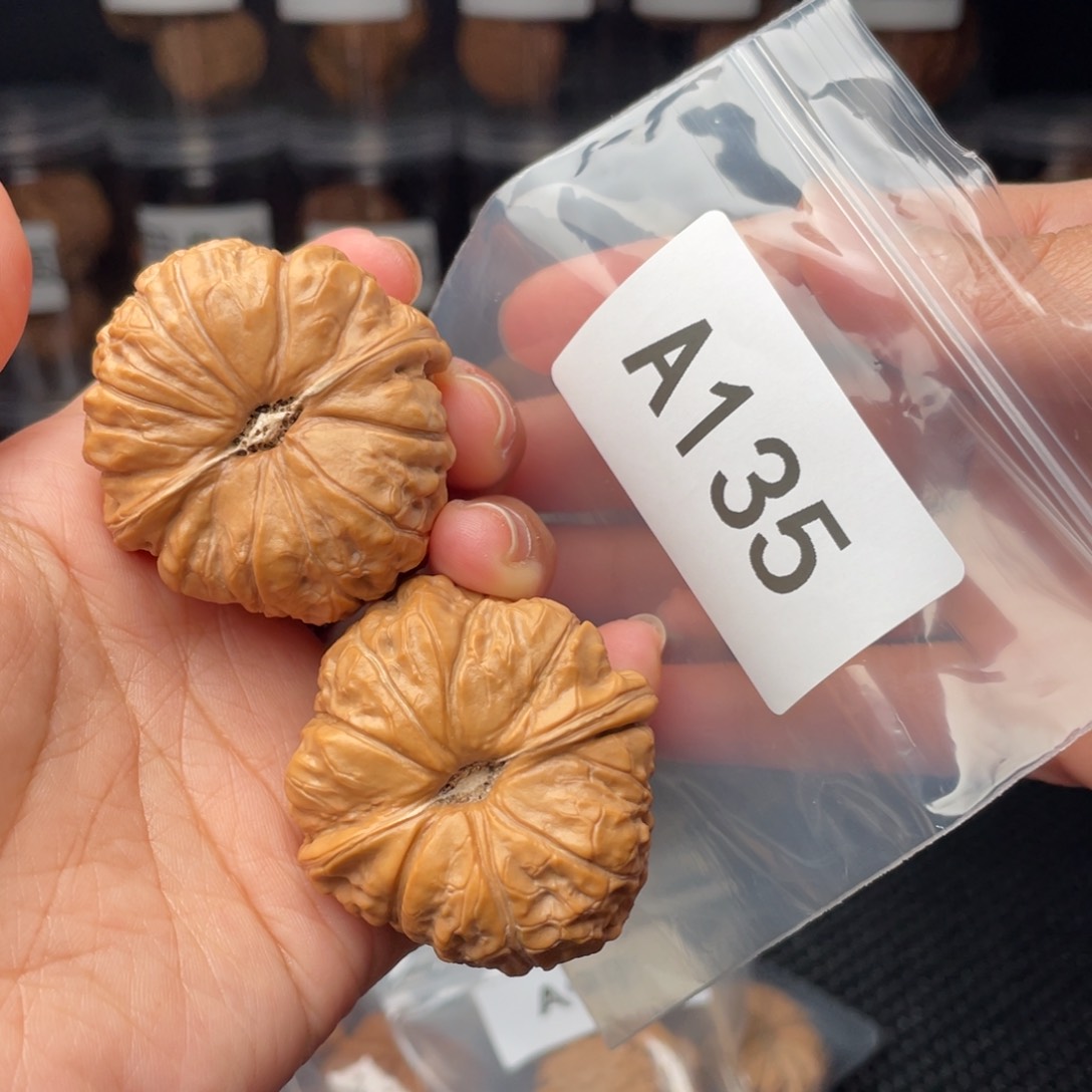 文玩核桃把件财**德全品43南瓜