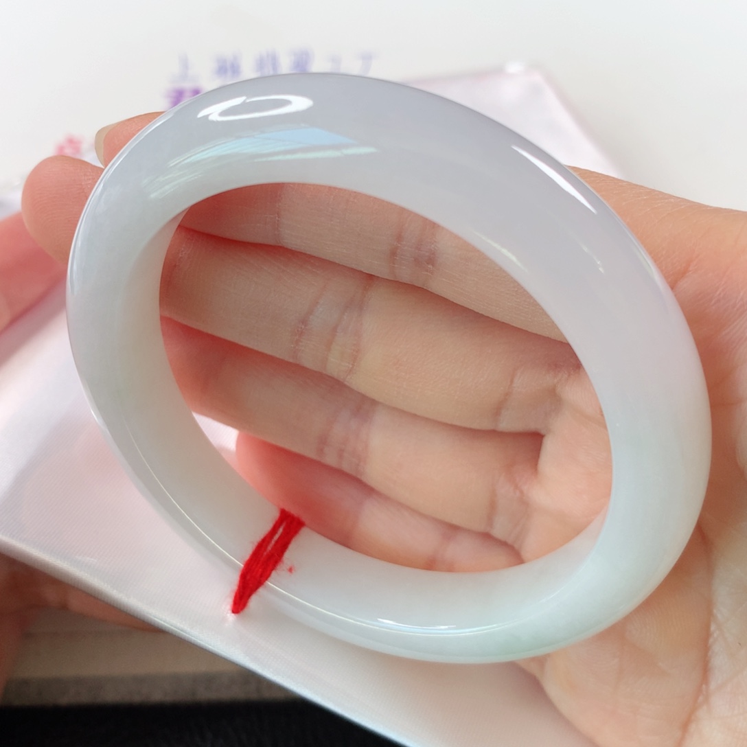 未镶嵌手镯翡翠 正圈226白月光