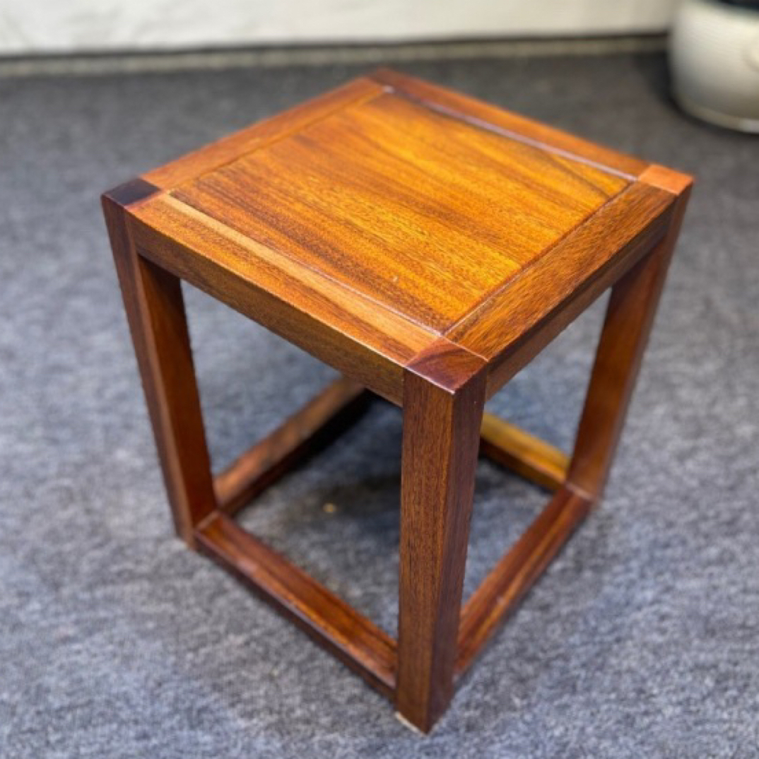 实木方凳家用换鞋凳茶室书房小板凳板凳非洲进口原木