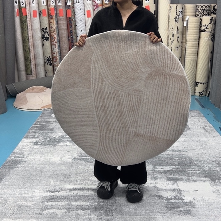 混纺尺寸误差正负1-3厘米直径一米圆棉布底仿羊绒全新特价福利