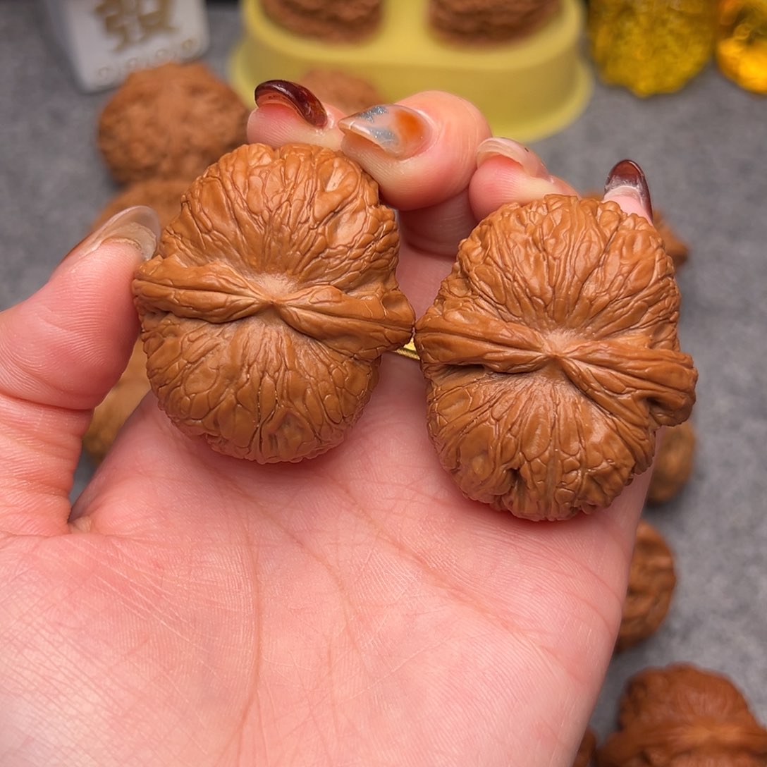 把件文玩核桃毕业精品精配元宝42全品克49+绝配