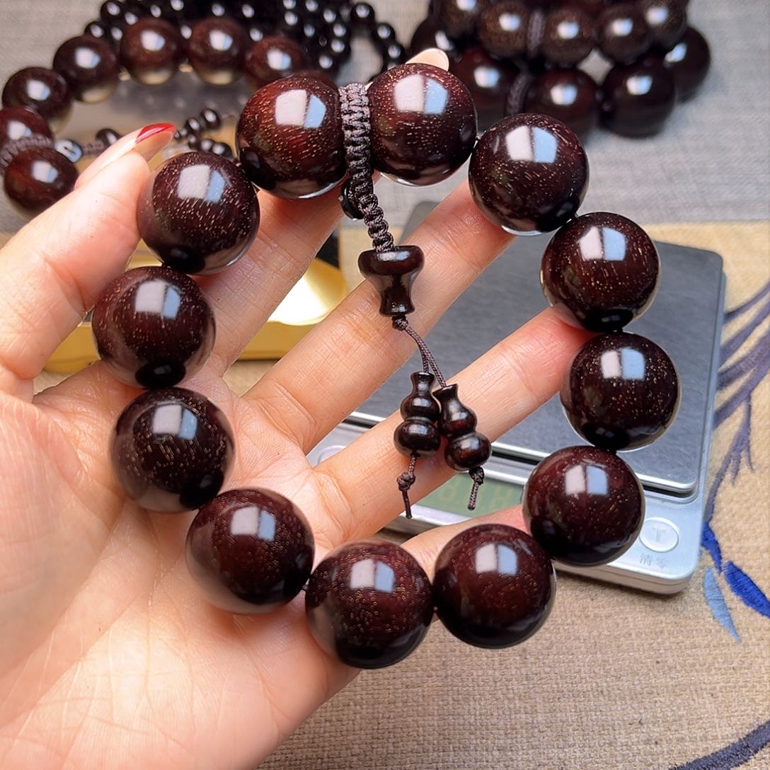 檀香紫檀（小叶紫檀）2.0 12颗满天星