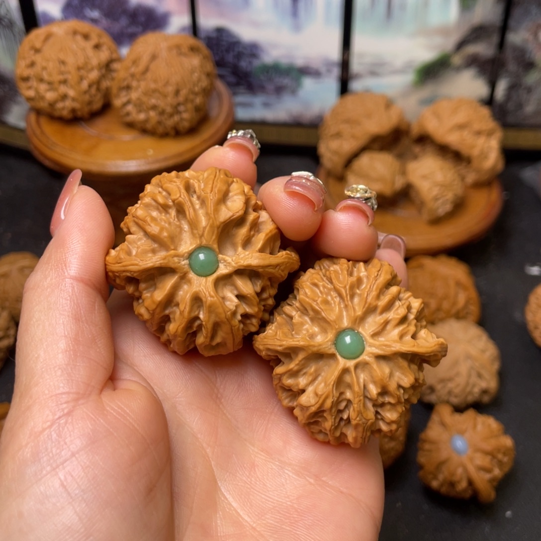 把件文玩核桃43.5全苹果园