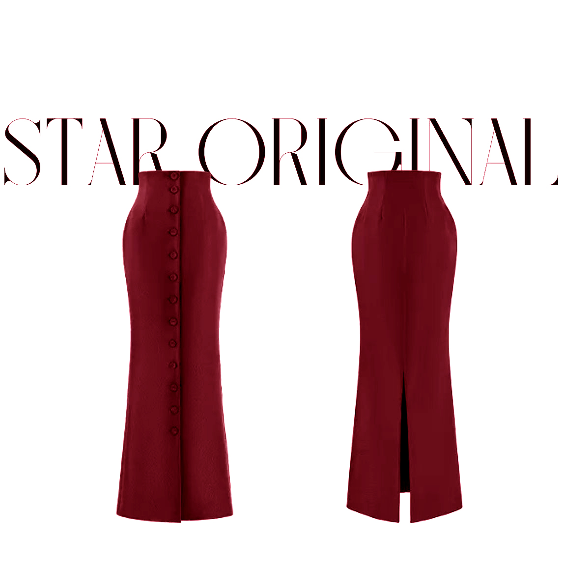 【星姐推荐】星原创高级定制【墨云涧】设计师款轻奢名媛气质半身裙