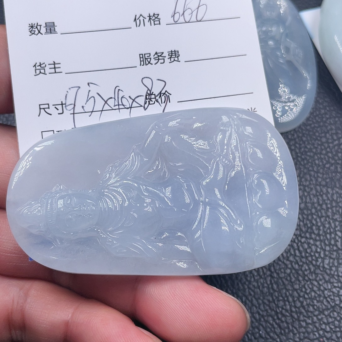 秋***意定制翡翠未镶嵌天然缅甸翡翠 A 货