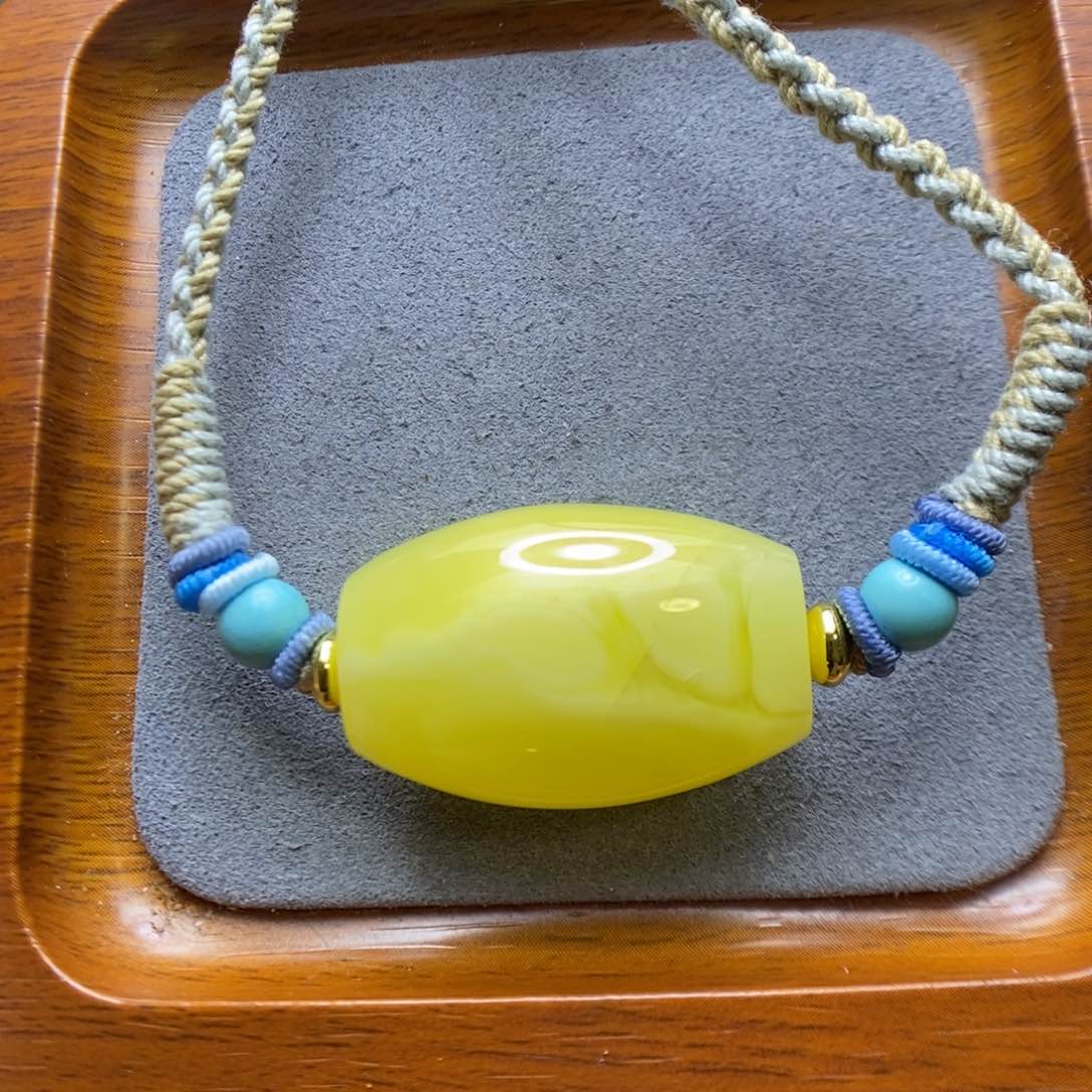 蜜蜡颈饰未镶嵌布*衣郎