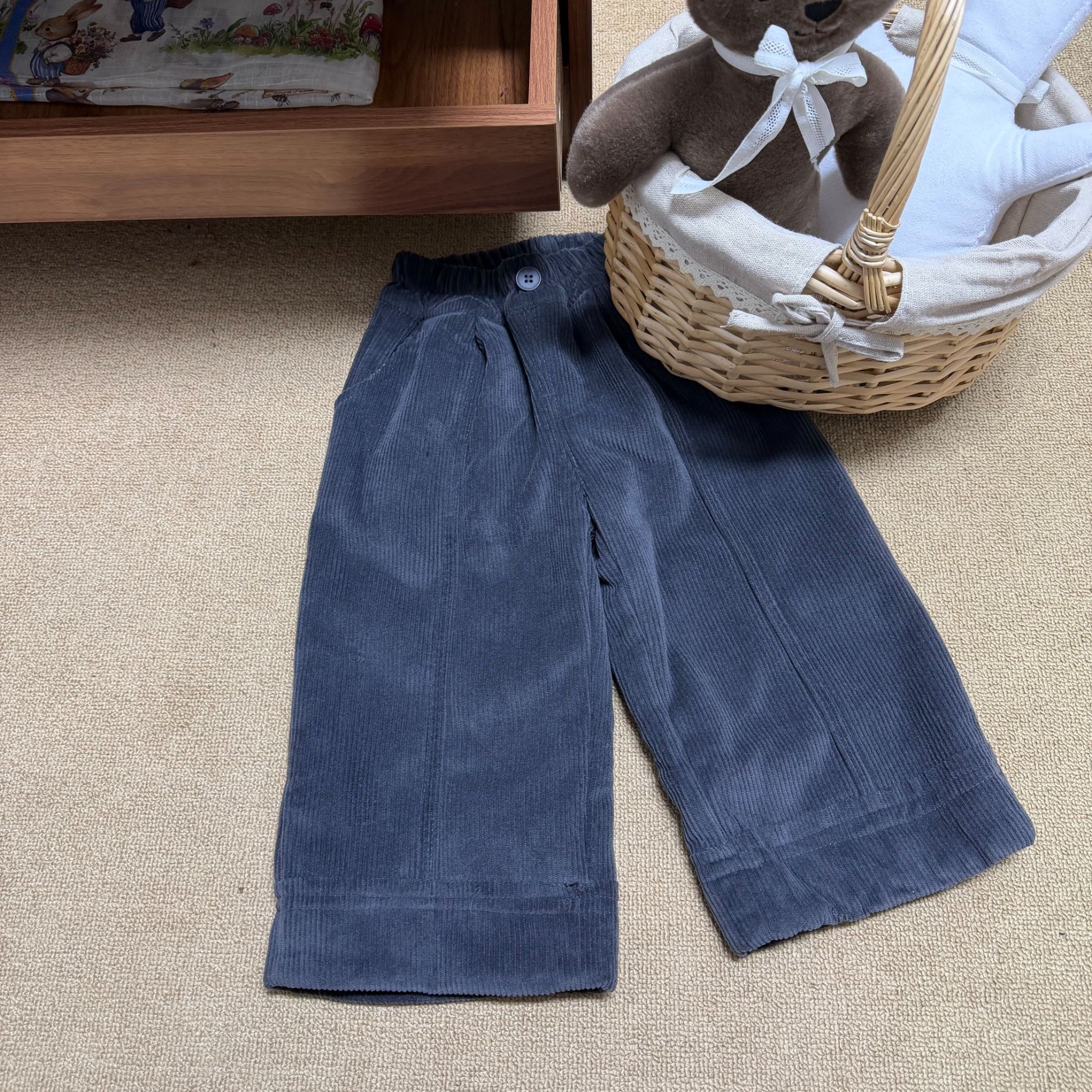 女童【灰色灯芯绒裤子】加绒加厚（按照裤长拍