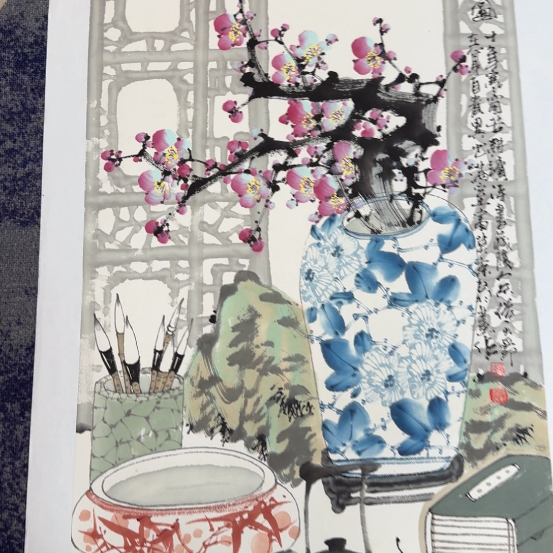 国画国画作品山水花鸟纯手绘