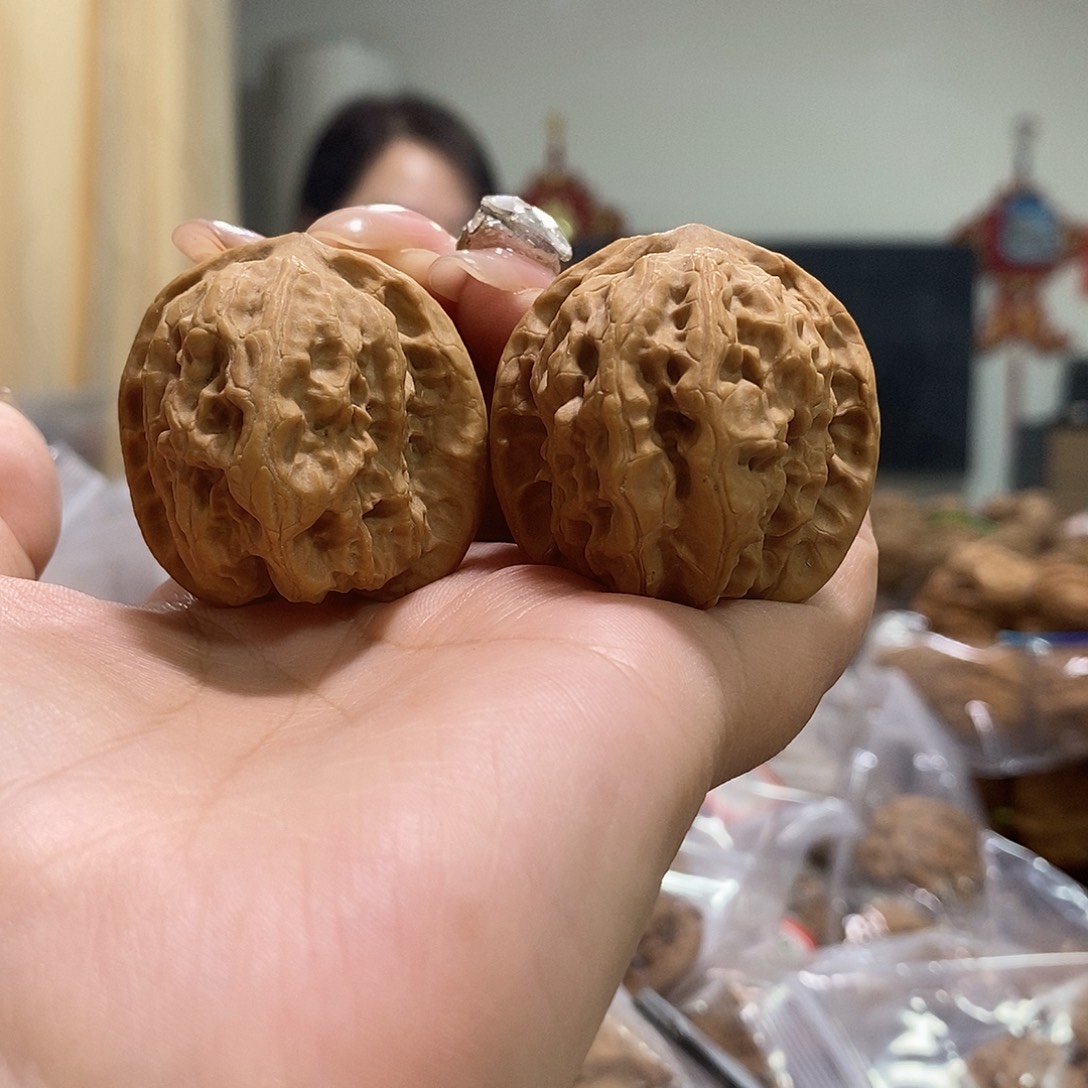 把件文玩核桃38野狼