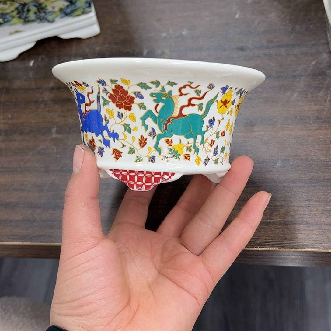 紫砂花盆880号微瑕13/6.5cm