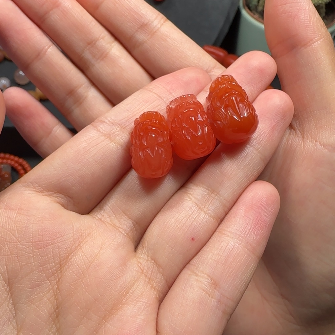未镶嵌原矿貔貅精品小挂件（多样性发其一）南红玛瑙