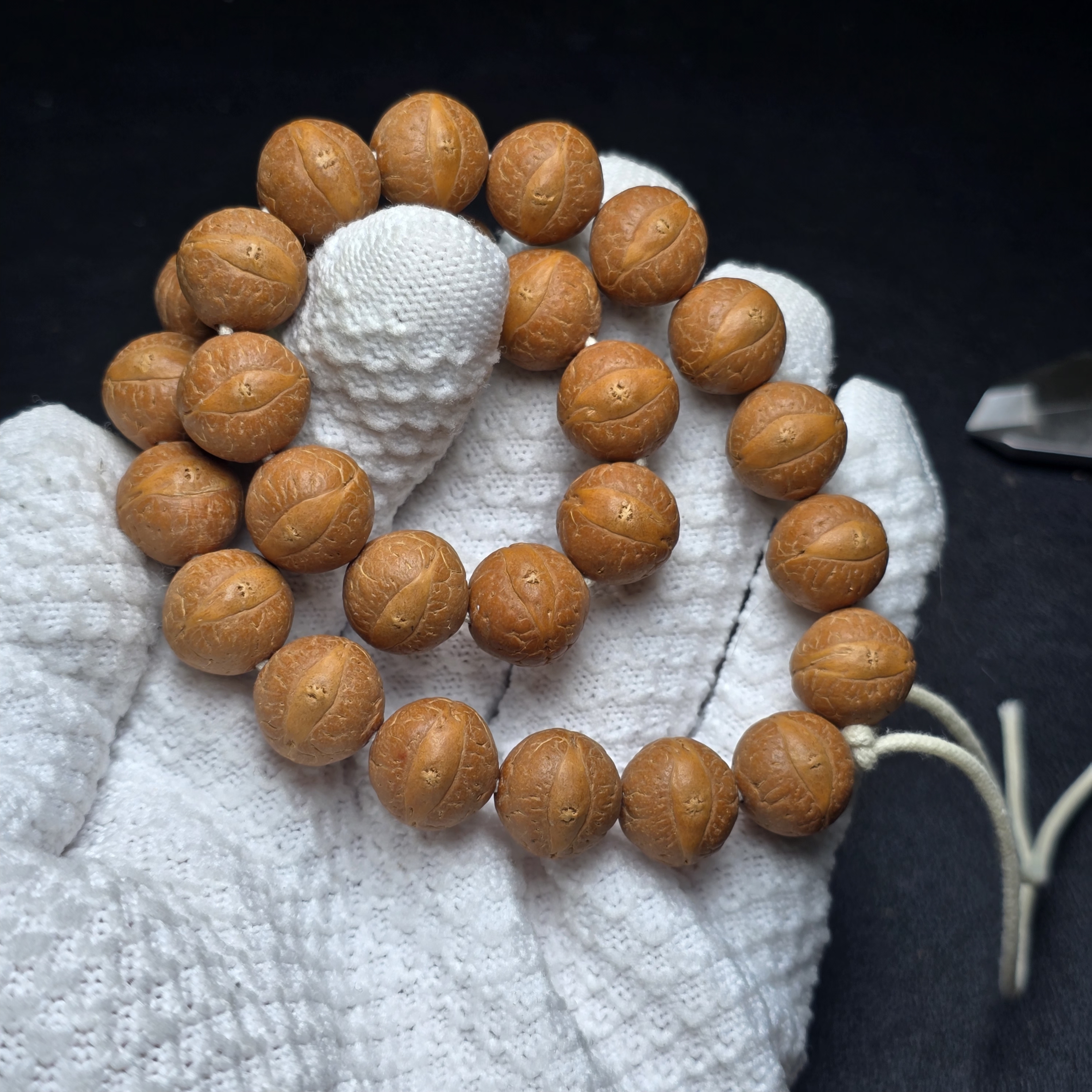 尼泊尔凤眼菩提-手持系列尺寸14-半实心定制款-货号sc17