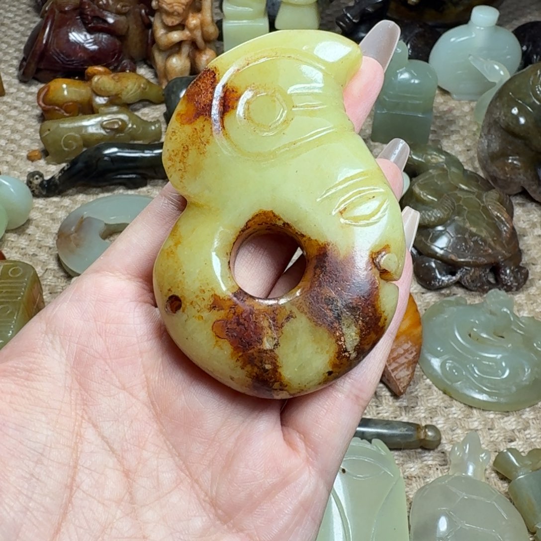 白玉菩提吊坠挂件