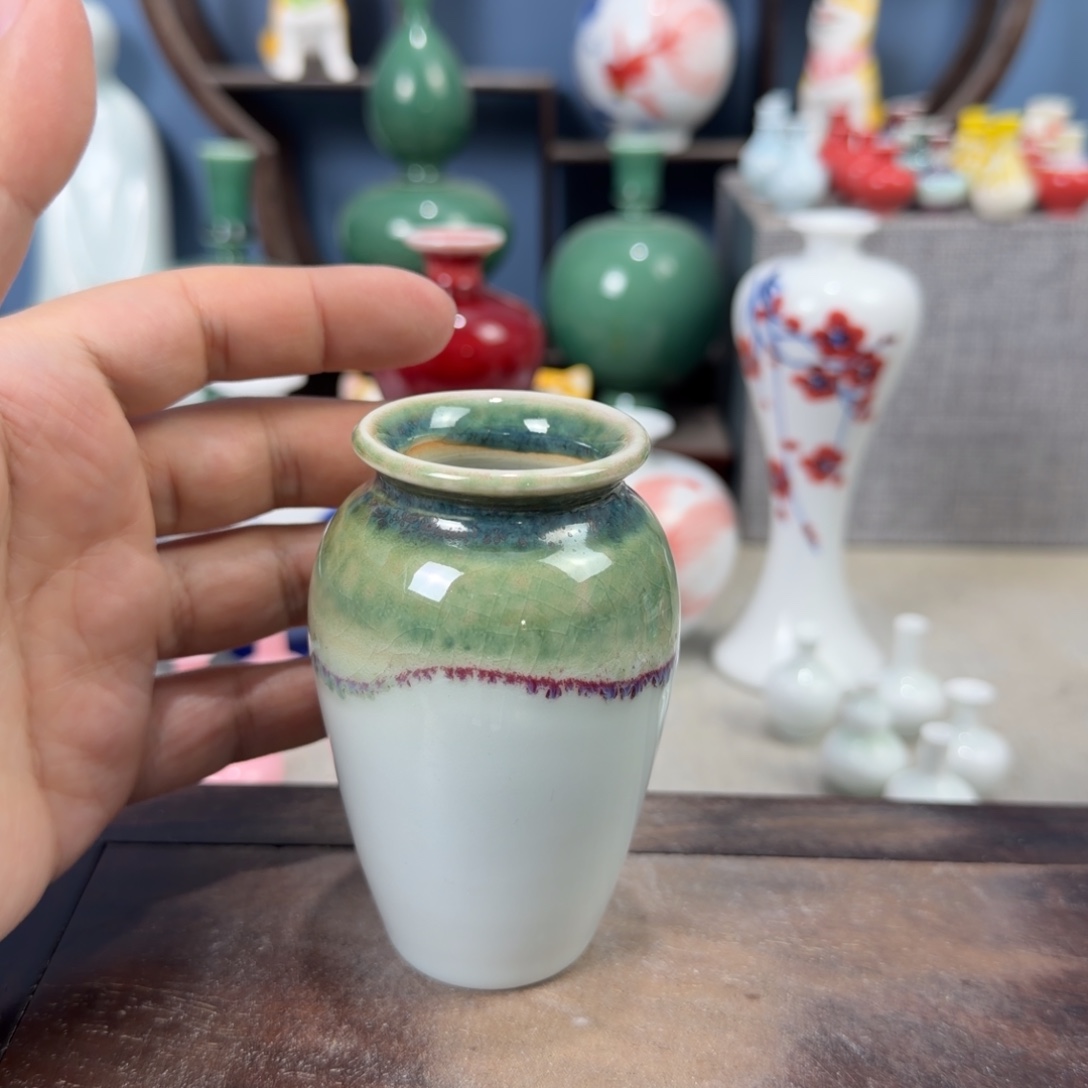 陶瓷手工小花器摆件