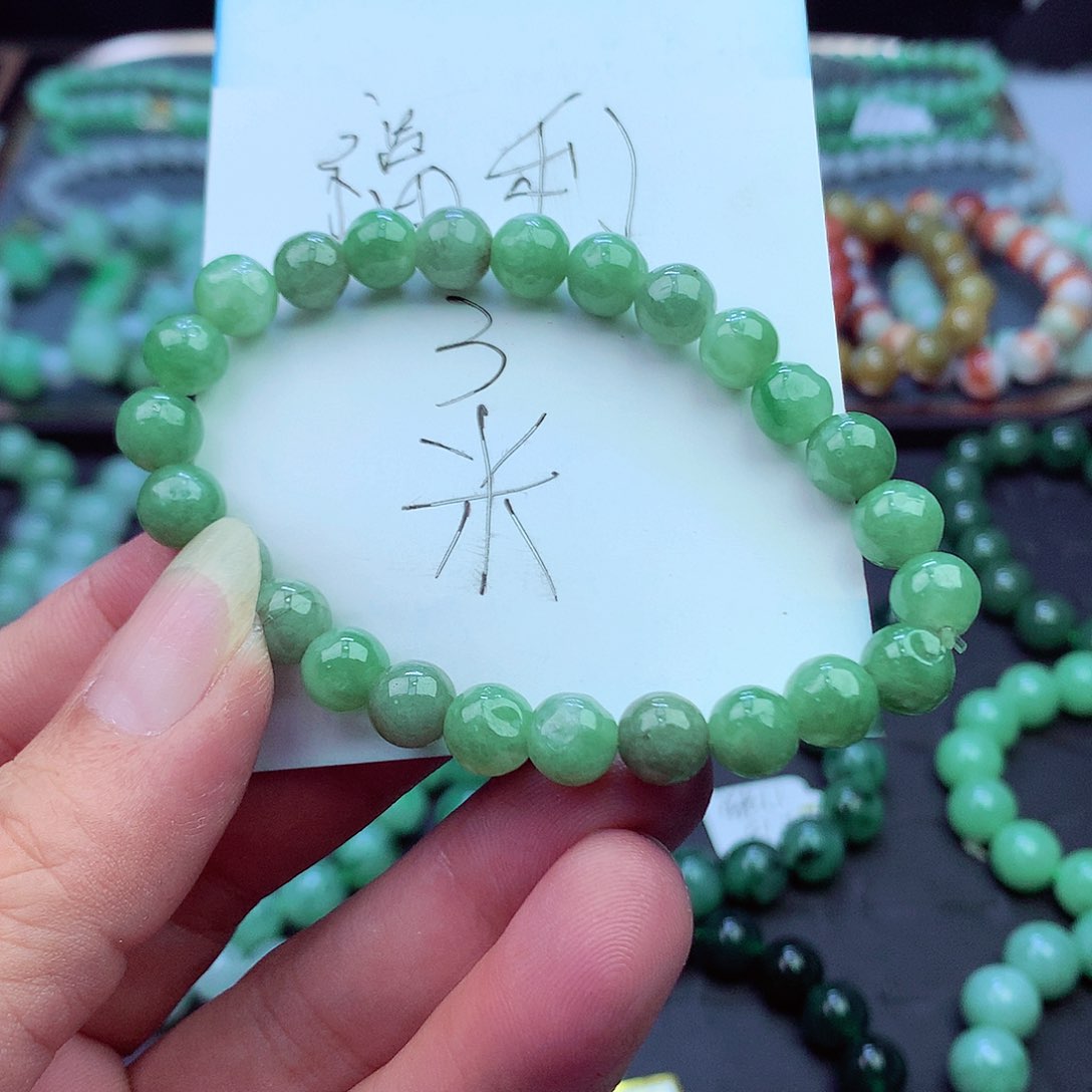 翡翠未镶嵌毛衣链