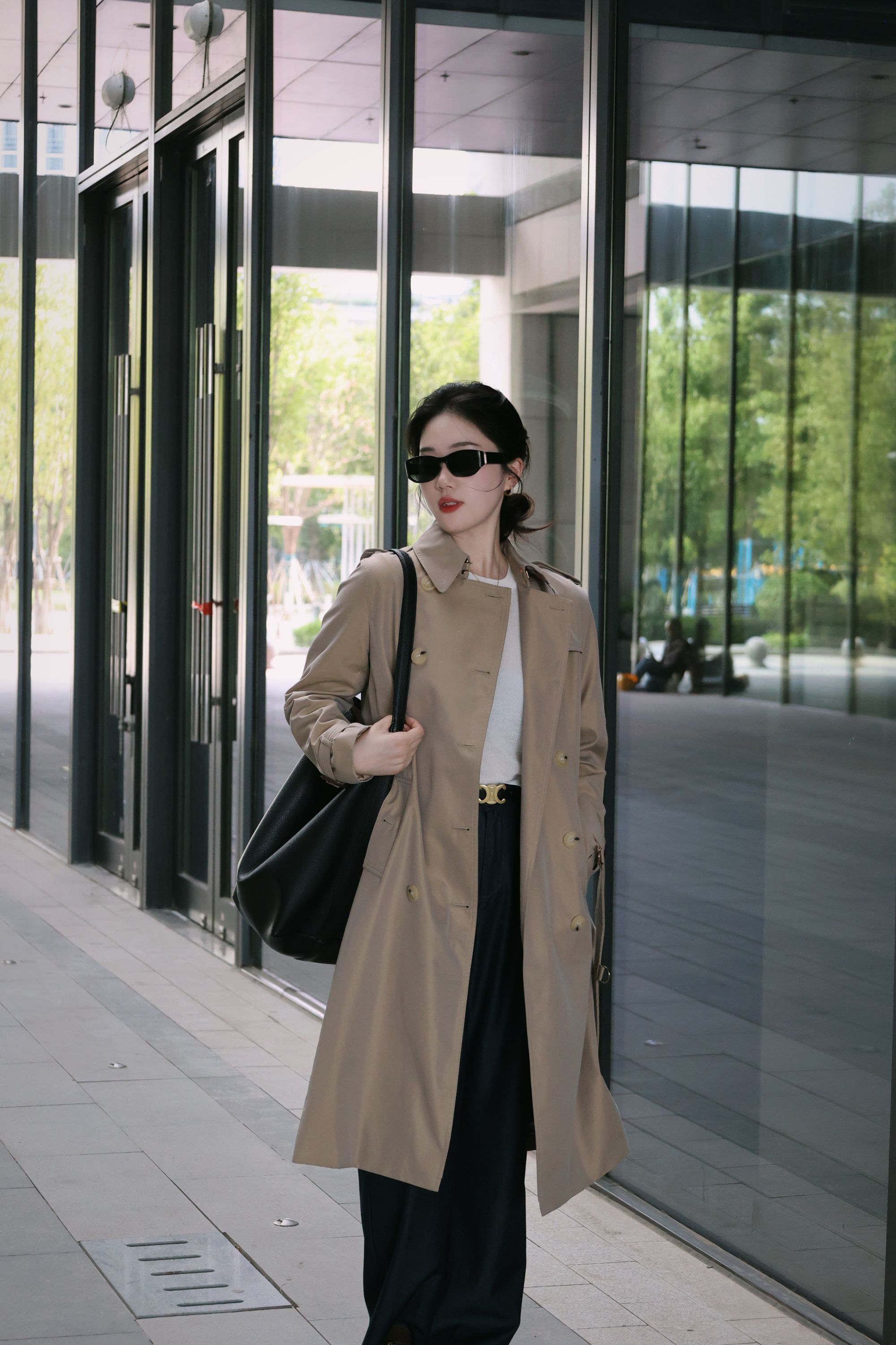 【短款】2025新款风衣女英伦气质风嘎巴甸外套经典双排A1603S